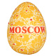 "Виды Москвы" набор 3 яйца белый и молочный шоколад