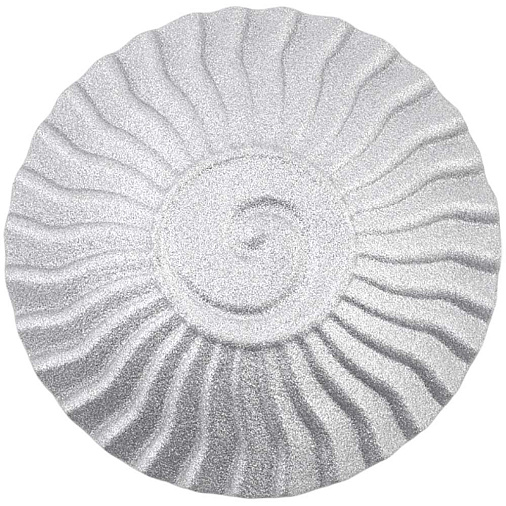 Сервировочное блюдо стеклянное (серебро)