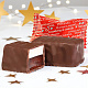 Новогодний набор двуслойных конфет суфле + мармелад в горьком шоколаде 120г
