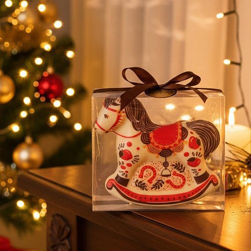 "Лошадка" скульптура шоколад белый 140г