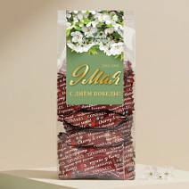 "С Днем Победы" двуслойные конфеты суфле+мармелад (вишня+ваниль)