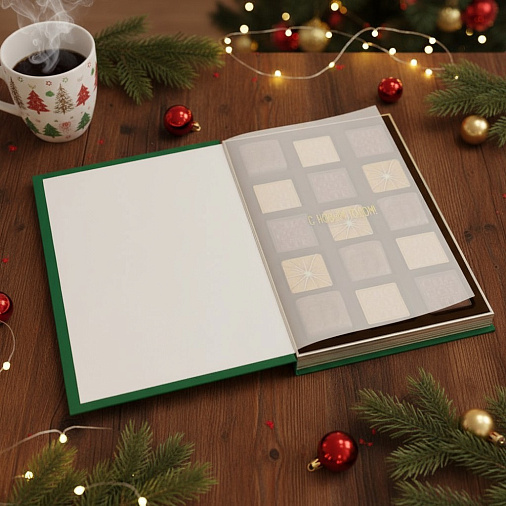 Новогодняя книга с шоколадными конфетами 130г