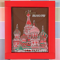 "Виды Москвы.Собор" открытка шоколад молочный 