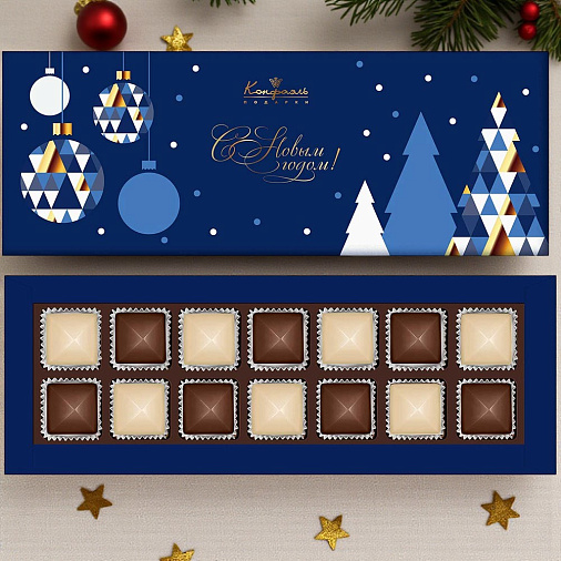 "С Новым годом" набор шоколадных конфет 150г