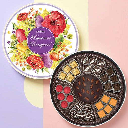 Пасхальный подарочный набор: шоколад, конфеты