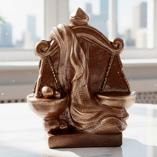 "Весы" скульптура молочный шоколад 150г