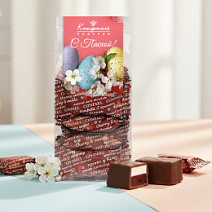 Пасхальный набор двуслойных конфет суфле + вишневый мармелад в шоколаде