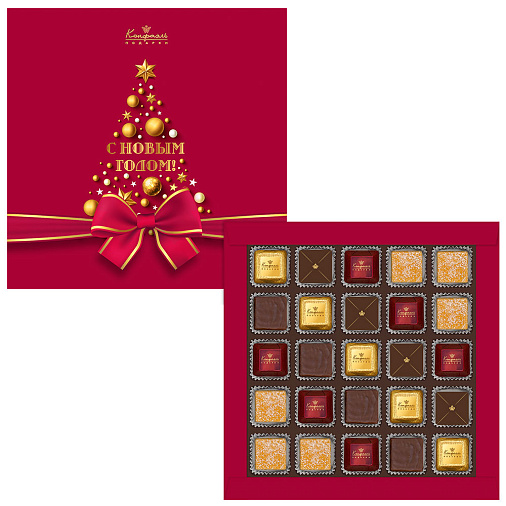 Новогодний набор шоколадных конфет 225г