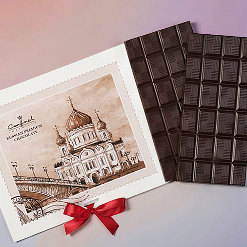 "Храм Христа Спасителя" открытка горький шоколад