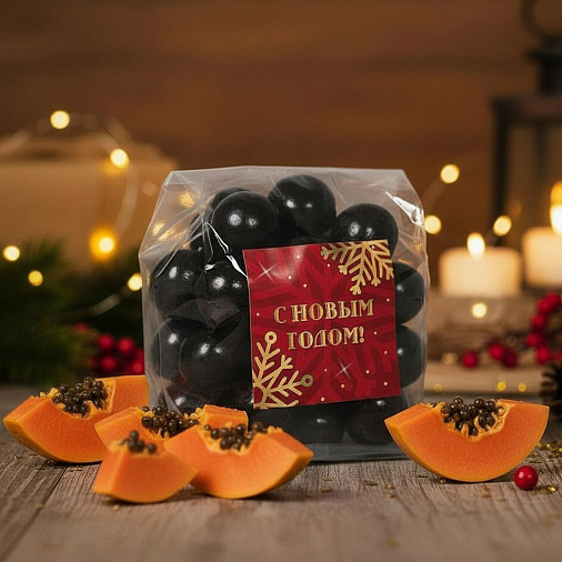 «Любимый вкус» драже папайя в горьком шоколаде 100г