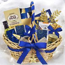 "Новогодняя корзина": шоколад, драже, конфеты, риет, мед, чай 2015г