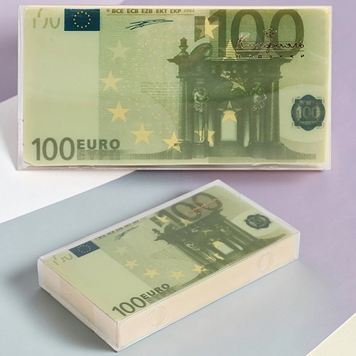 "100 евро" белый шоколад фигурный