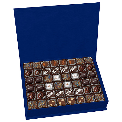 Новогоднее роскошное собрание конфет ручной работы 940г (синее)