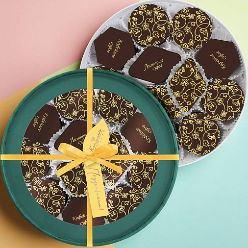 Набор суфле в горьком шоколаде (лимонное, шоколадное, кофейное) 360г