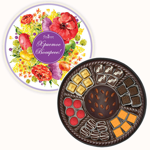 Пасхальный подарочный набор: шоколад, конфеты