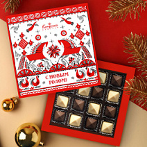 Новогодний набор шоколадных конфет 170г