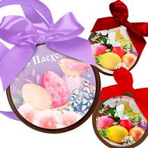 "С Пасхой" медаль молочный шоколад в ассортименте