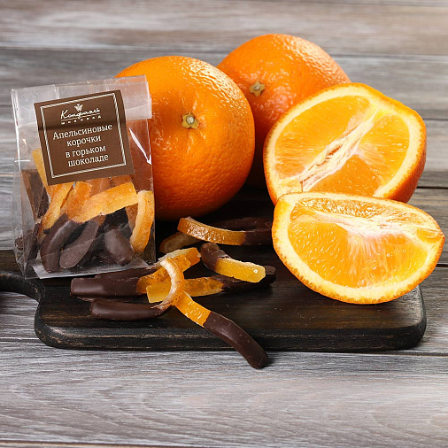 "Любимый вкус" апельсиновые корочки в горьком шоколаде 50г