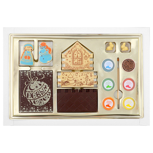 "Шоколадный домик" новогодний конструктор 610г