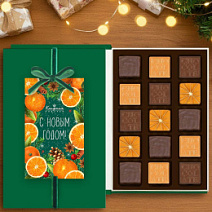 Новогодняя книга с шоколадными конфетами 130г