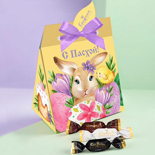 Пасхальный набор сухофруктов в горьком шоколаде