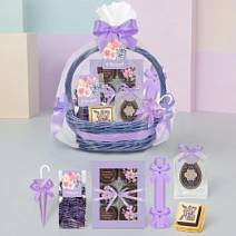 Пасхальная корзина с шоколадом и конфетами 445г