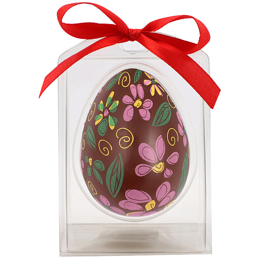 "Цветы" яйцо молочный шоколад