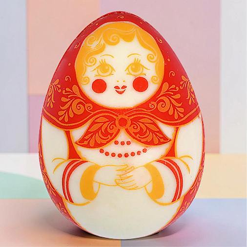 "Русская красавица" яйцо белый шоколад