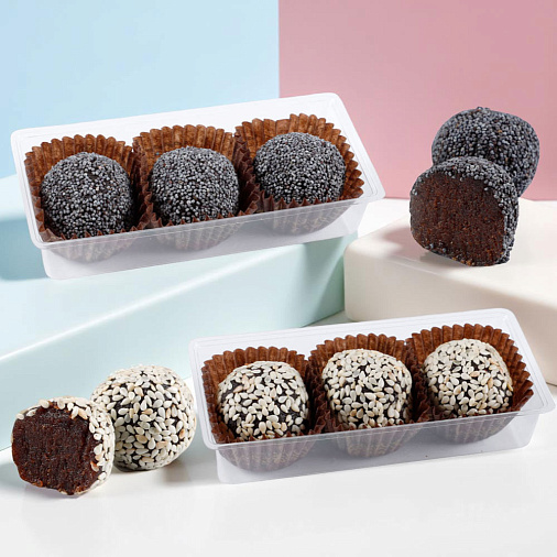 Финиковый трюфель кунжут и мак 100г