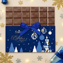 "С Новым годом" шоколад молочный синий 60г