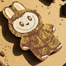 "Лабубушка" шоколад молочный 18г (желтый декор)