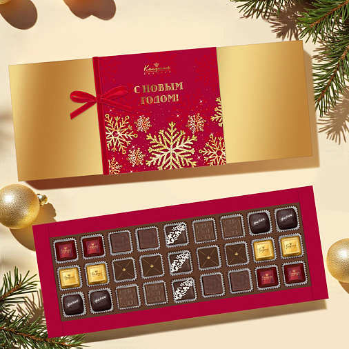 Новогодний набор шоколадных конфет 265г