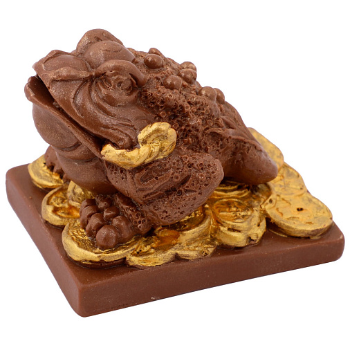 "Жаба на деньгах" скульптура шоколад молочный 160г