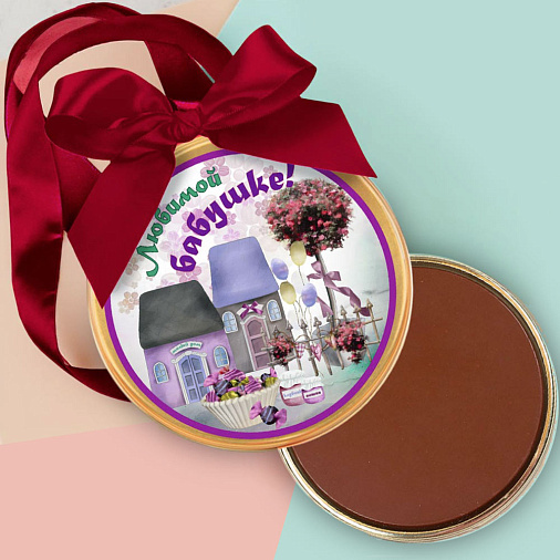 "Бабушке" медаль молочный шоколад 