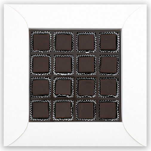 Новогодний набор конфет глазированных горьким шоколадом "Суфле" 95г(Тройка)