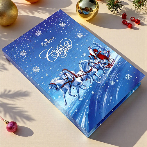 Новогодняя книга с шоколадными конфетами 285г