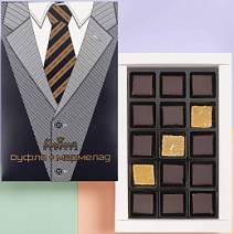Мужской набор мармелада и шоколадных конфет 105г (галстук)