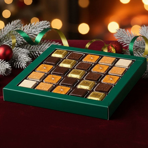 Новогодний набор шоколадных конфет 220г
