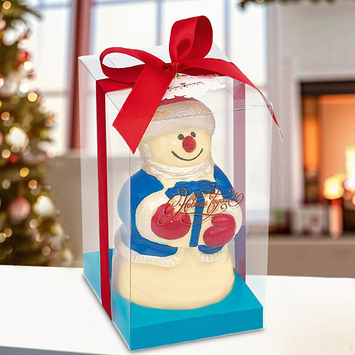 "Снеговик" скульптура белый шоколад