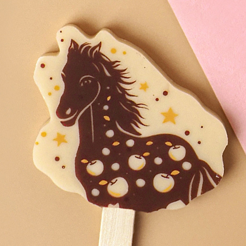 "Символ года 2026" шоколад белый на палочке 15г