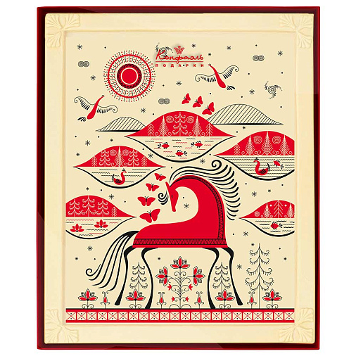 Новогодняя картина белый шоколад 1100г