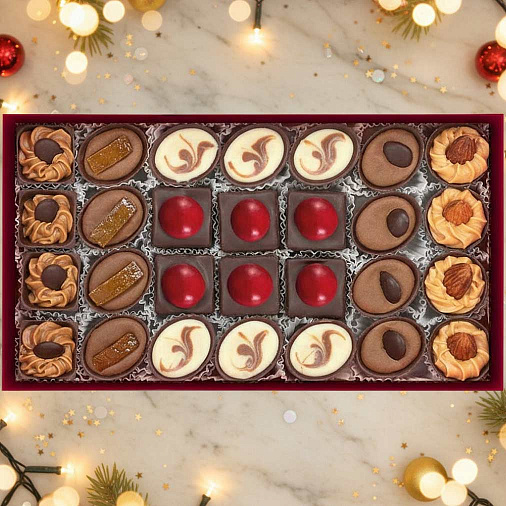 Новогодний набор конфет ручной работы 310г