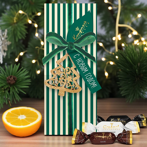 Новогодний набор сухофруктов в шоколаде 195г