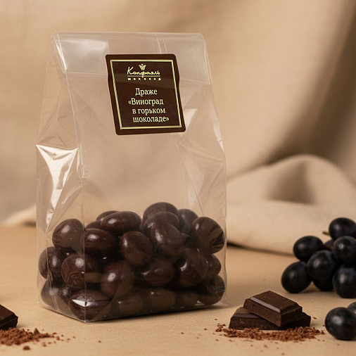 «Любимый вкус» драже виноград в горьком шоколаде 150г